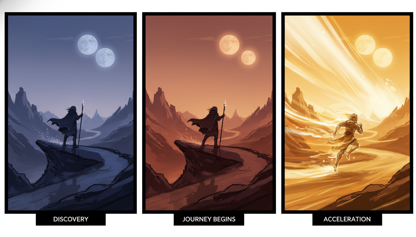 Creative storyboard frames der...