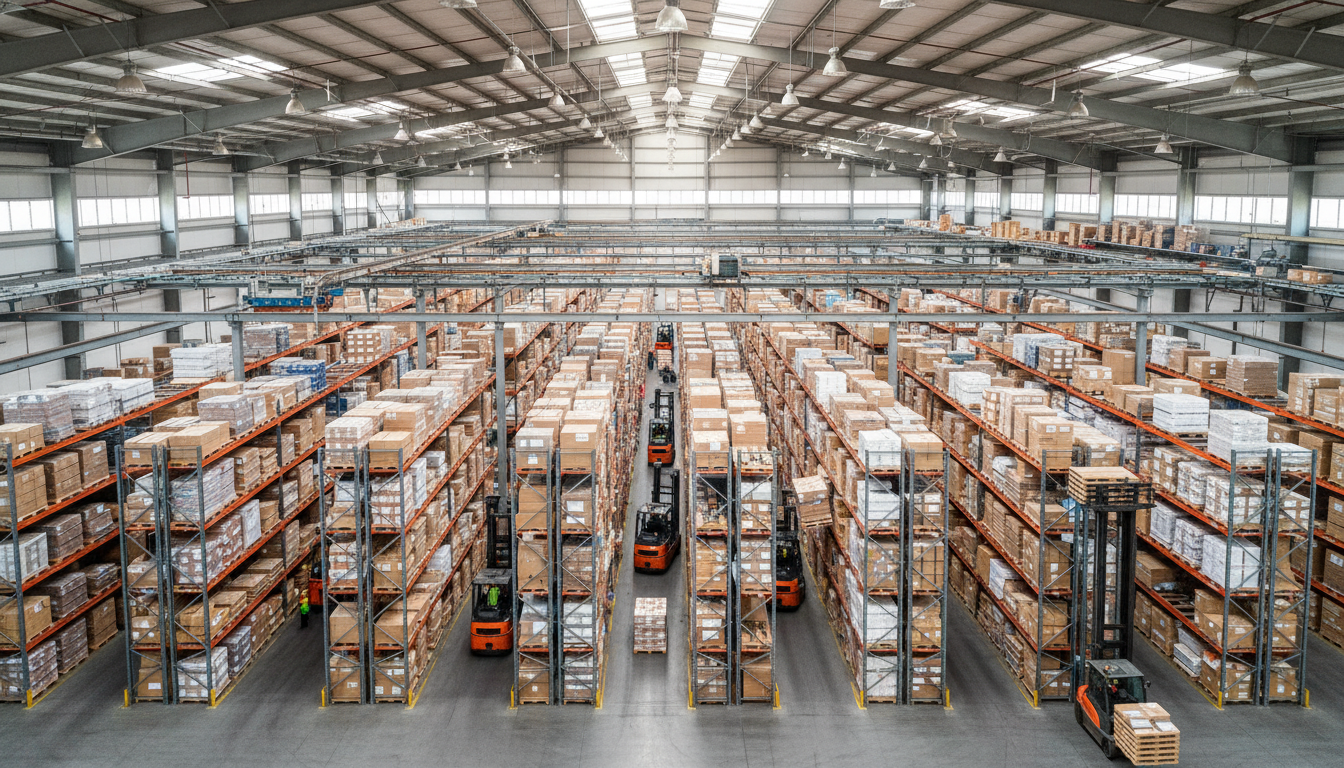 Aerial view of a large interna...