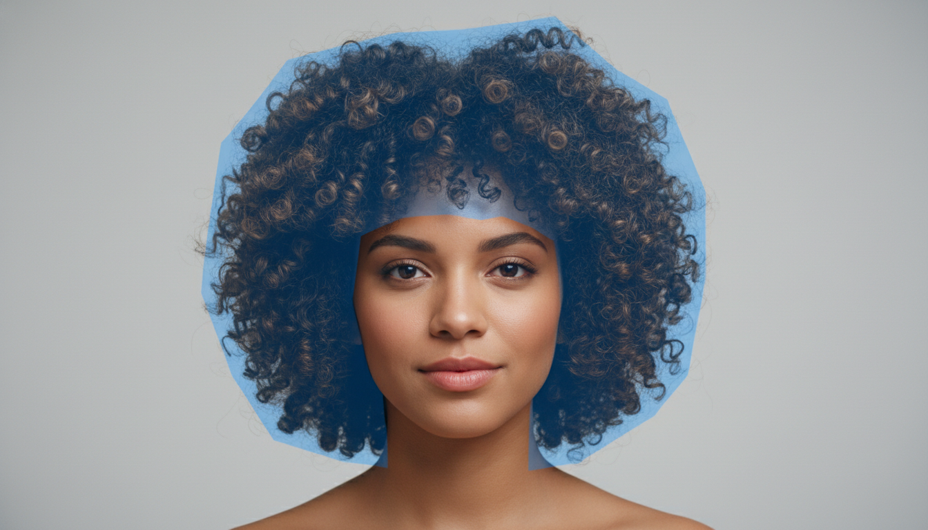 Close-up portrait showing hair...