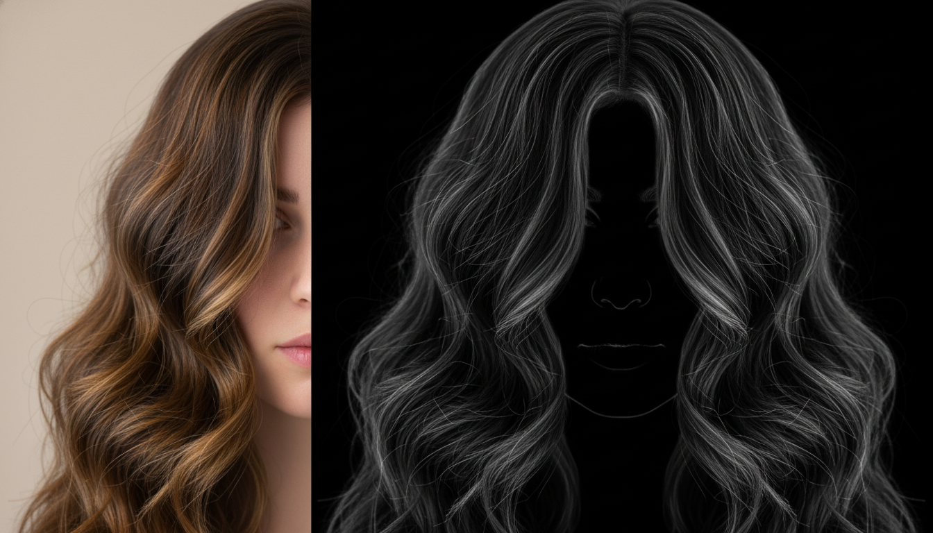 Close-up hair segmentation vis...