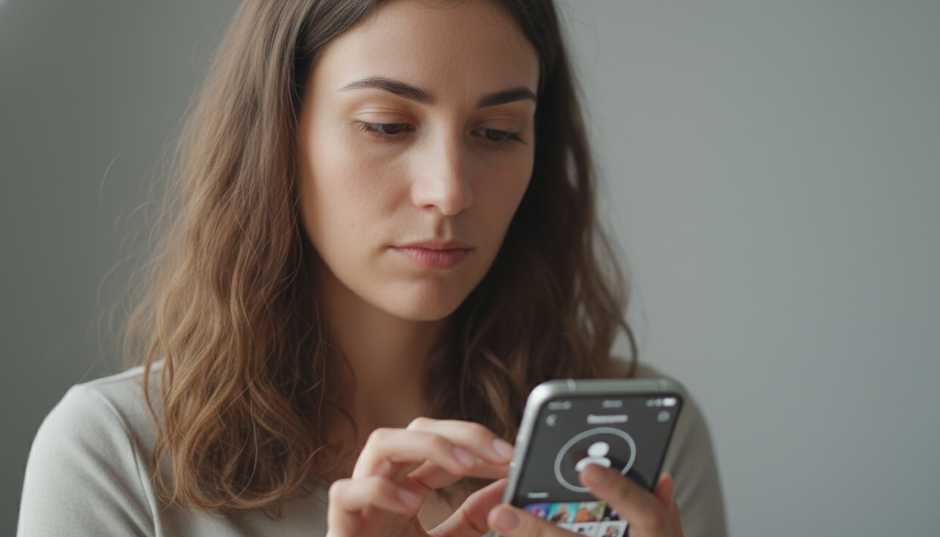 Close-up of a person uploading...