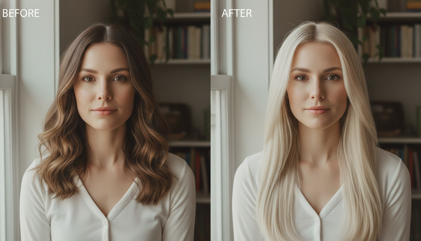 Side-by-side before and after ...